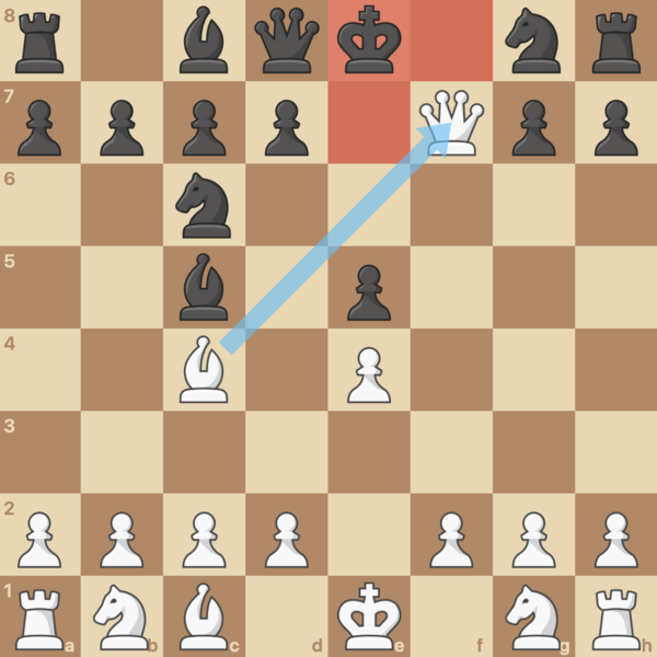 Checkmate example: White wins