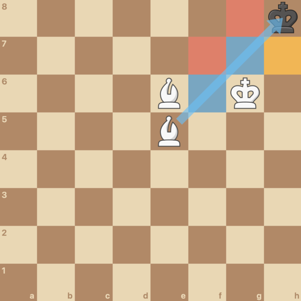 Checkmate. The White king covers the only escape square.