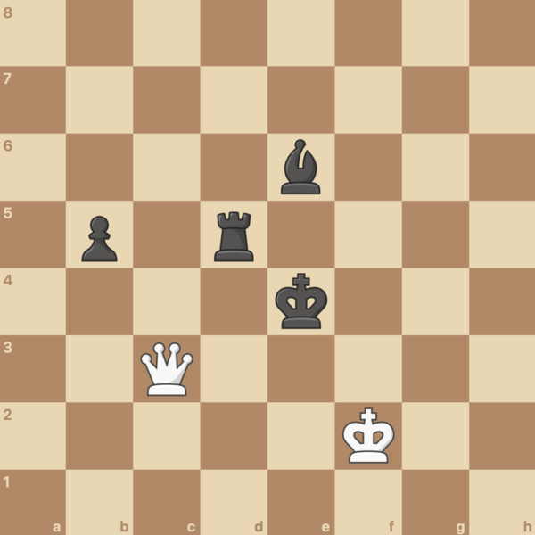 Another example of a drawn endgame.
