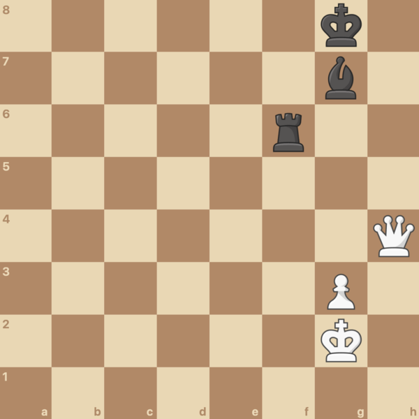 In this position, White can play for a win thanks to the extra pawn.
