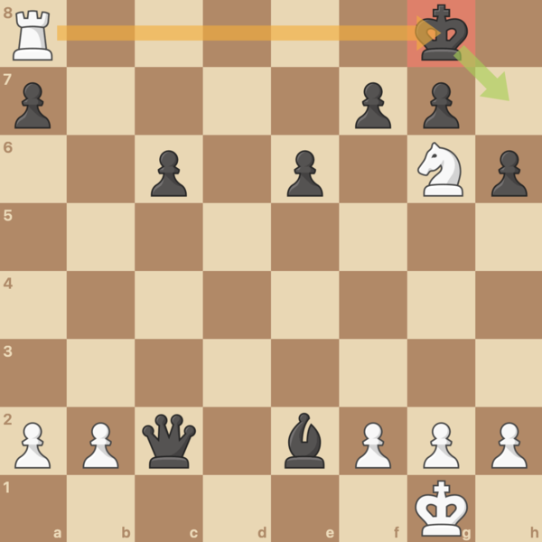 White can secure a draw with the perpetual checks Nf8+ and Nf6+.