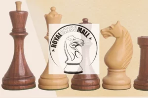 Chess pieces crafted by Royal Chess Mall.