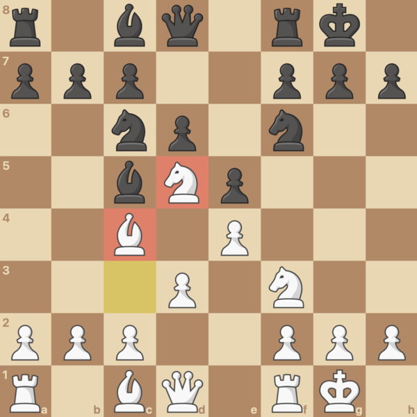 White premoved the recapture on d5.